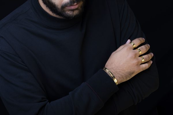 ⁦צמיד סכום זרקונים זהב⁩ – תמונה ⁦3⁩